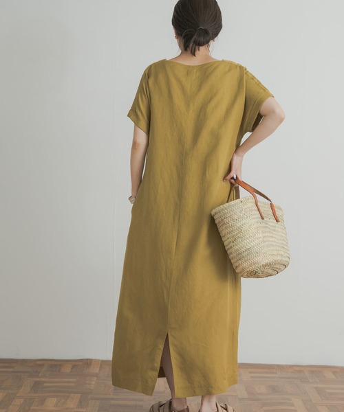 「URBAN RESEARCH DOORS」 半袖ワンピース MEDIUM グレー系その他 レディース_画像6