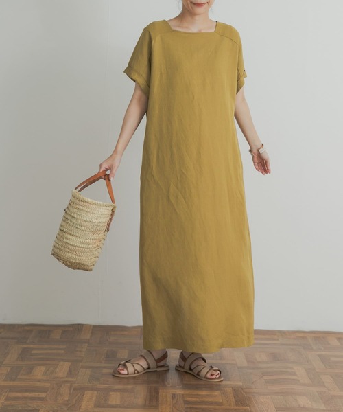 「URBAN RESEARCH DOORS」 半袖ワンピース MEDIUM グレー系その他 レディース_画像7
