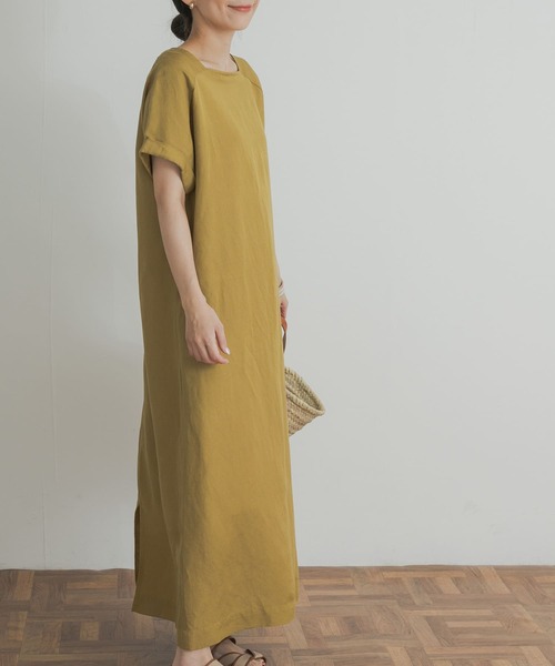 「URBAN RESEARCH DOORS」 半袖ワンピース MEDIUM グレー系その他 レディース_画像8