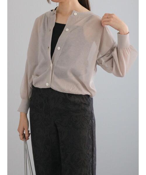 「Te chichi」 ニットカーディガン F グレー レディース_画像4