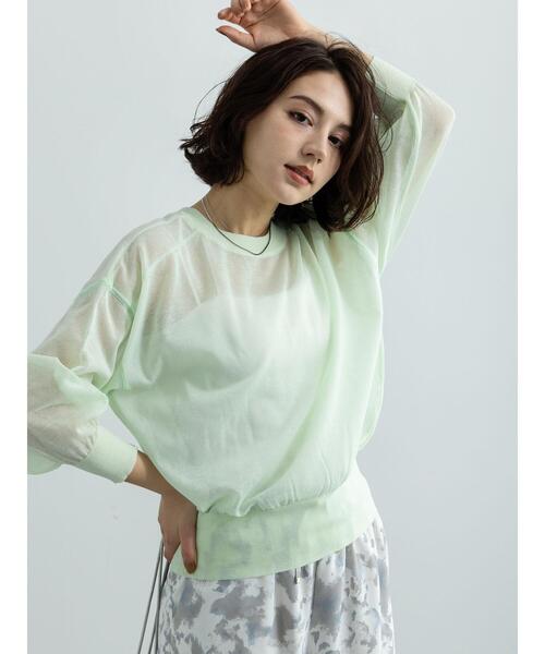 「Te chichi」 ニットカーディガン F グレー レディース_画像7