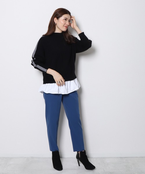 「Re.Verofonna」 イージーパンツ MEDIUM ブルー レディース_画像3