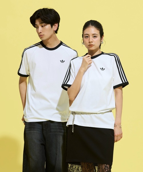 adidas（アディダス） adidas tシャツ スリーストライプス Tシャツ
