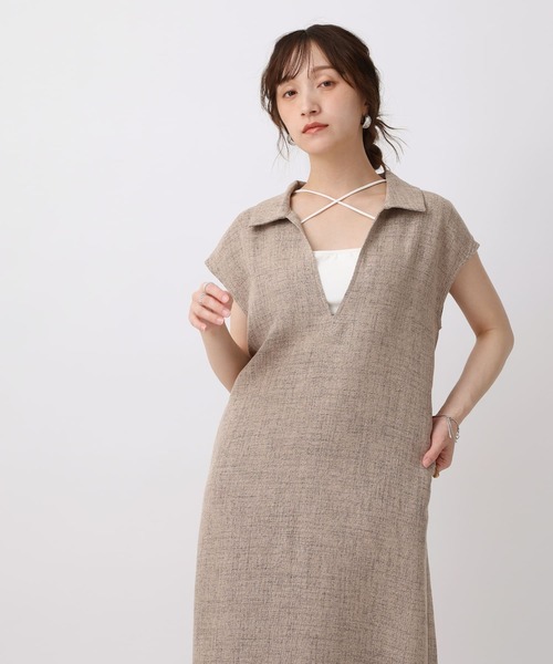 「NOAHL」 シャツワンピース L ブラック レディース_画像5
