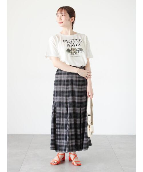 「Te chichi TERRASSE」 スカート F オフホワイト レディース_画像2