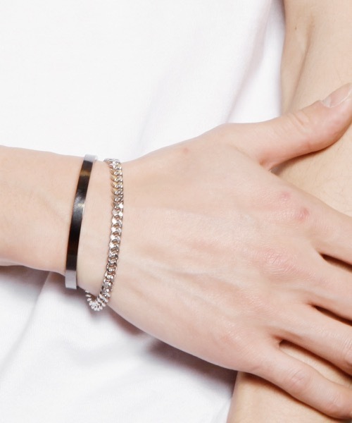 genri バングル　シルバー Genri（ゲンリ） バングル Genri/「shallow」chain BANGLE レディース
