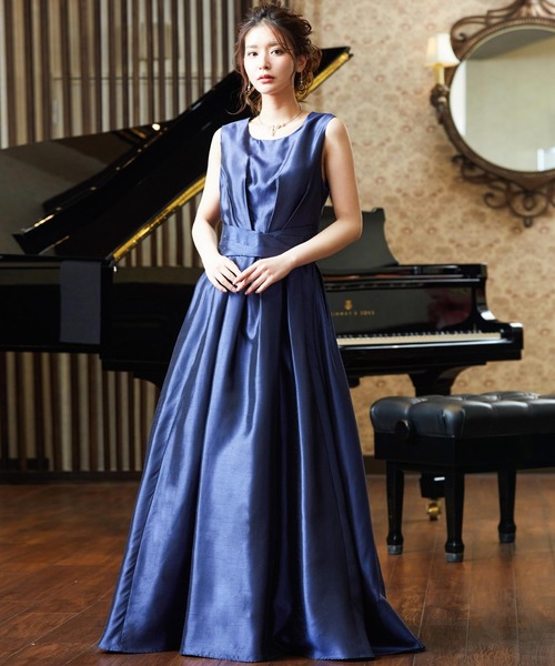 新作豊富な ドレス PayPayモール店 - 通販 - PayPayモール シャンタンウエストタック 演奏会用ロングワンピースドレス ZOZOTOWN 超特価人気
