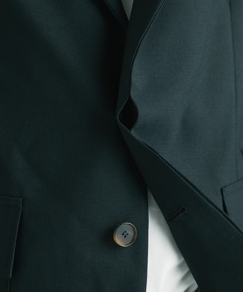 BED j.w. FORDダークグリーン テーラードジャケット フリンジ付き BED J.W. FORD ジャケット テーラードジャケット Team JKT メンズ