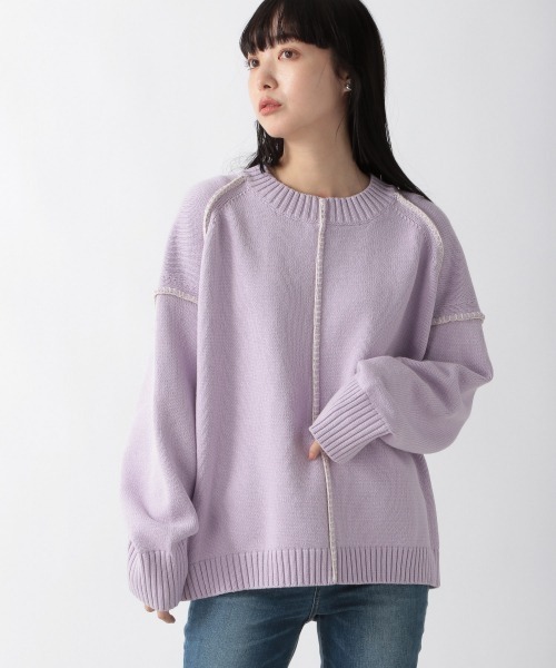 LOWRYS FARM（ローリーズファーム） ニット 2WAYハンドステッチ