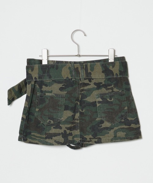 Chick デニムスカート WIDE BELT DENIM MINI SKIRT / ワイド
