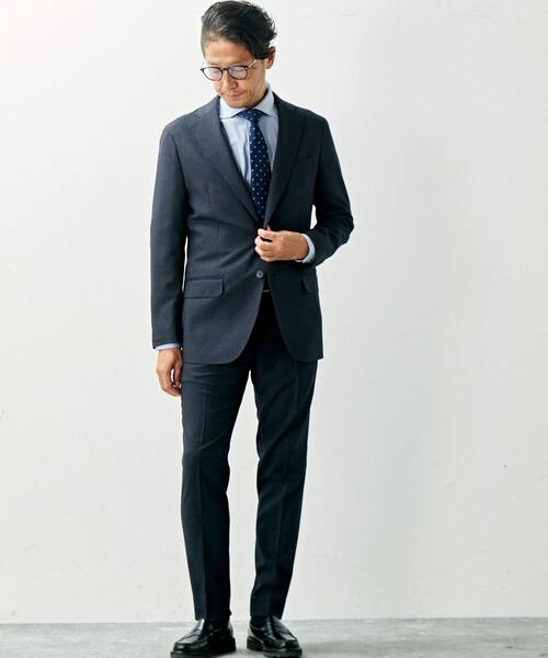 MEN'S MELROSE セットアップ ウーリーチドリ/ウォッシャブルスーツ