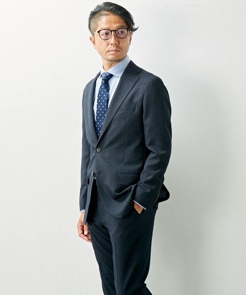 MEN'S MELROSE セットアップ ウーリーチドリ/ウォッシャブル
