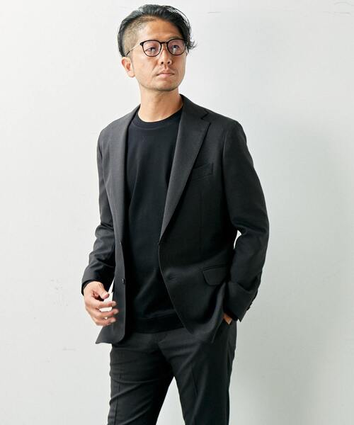 MEN'S MELROSE セットアップ ウーリーチドリ/ウォッシャブルスーツ MEN'S MELROSE セットアップ ウーリーチドリ/ウォッシャブルスーツ