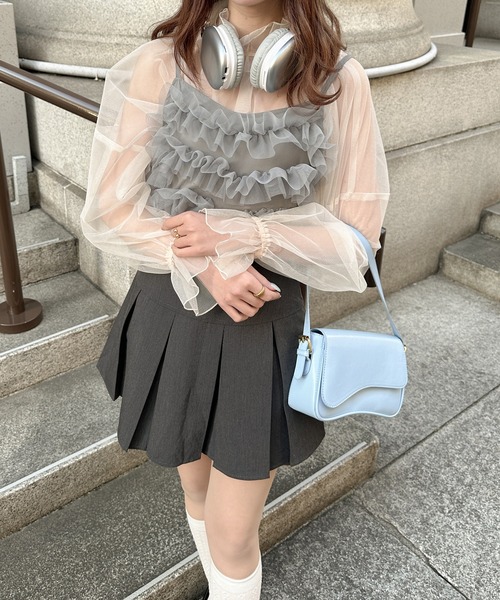 Ambree✽.。.:*さま　おまとめ2点 セール】random frill lace camisole dress / ランダムフリル