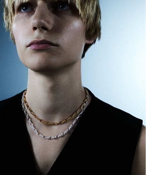 ネックレス 「quip queint」oval chain necklace SV / QU073 レディース メンズの画像