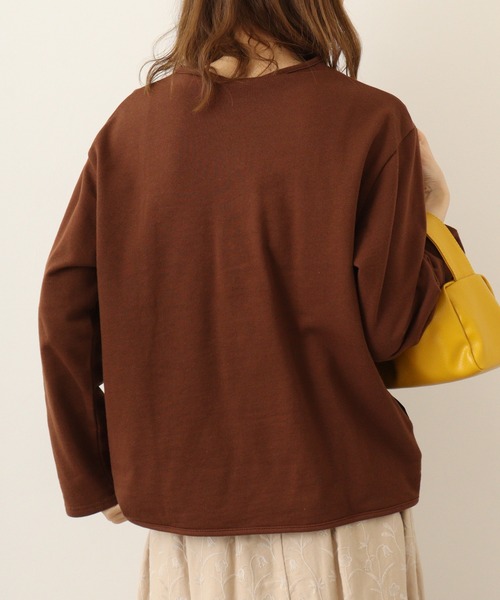 Emago カーディガン EMAGO 木のロゴ刺繍カーデ レディース