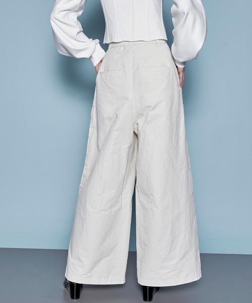 Mercimaison special ツータックハイウェストワイドパンツ MAISON SPECIAL パンツ Two Tuck High Waist Wide Pants
