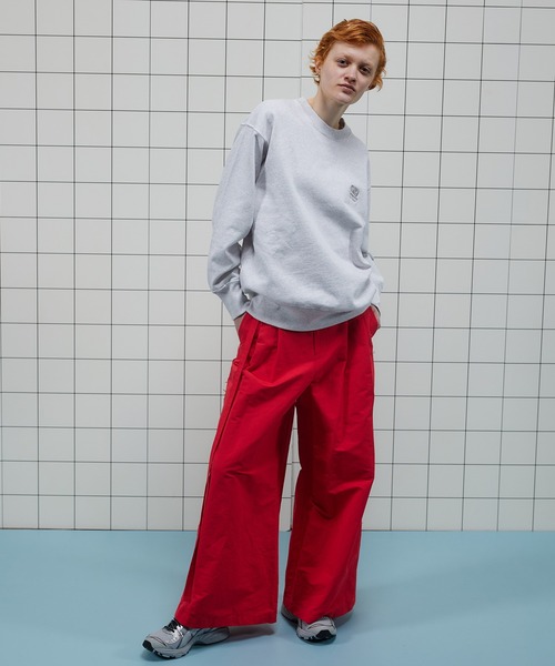 MAISON SPECIAL パンツ Two Tuck High Waist Wide Pants