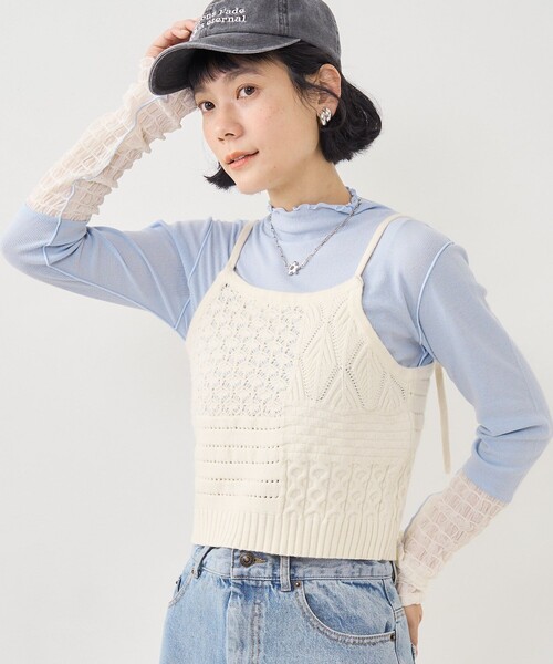 FREAK'S STORE（フリークスストア） キャミソール パッチワーク風
