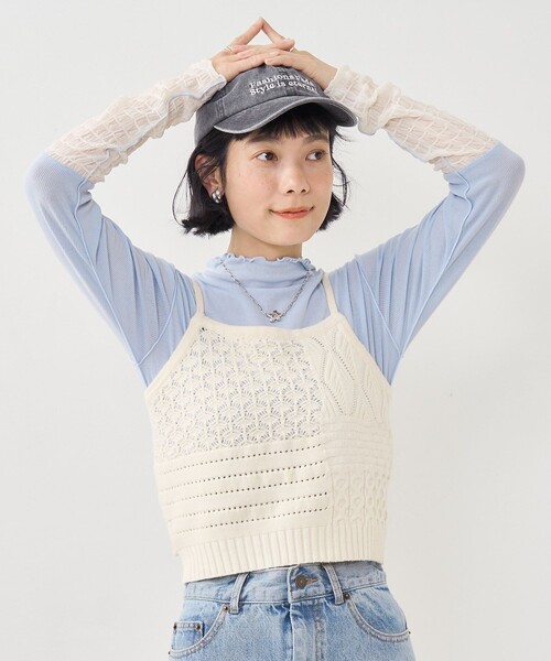 FREAK'S STORE（フリークスストア） キャミソール パッチワーク風