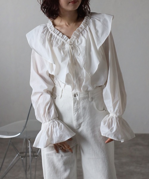 Bonjour Sagan（ボンジュールサガン） ブラウス シャツ ナイロンタフタ
