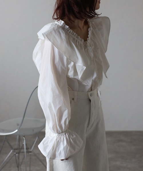 Bonjour Sagan（ボンジュールサガン） ブラウス シャツ ナイロンタフタ