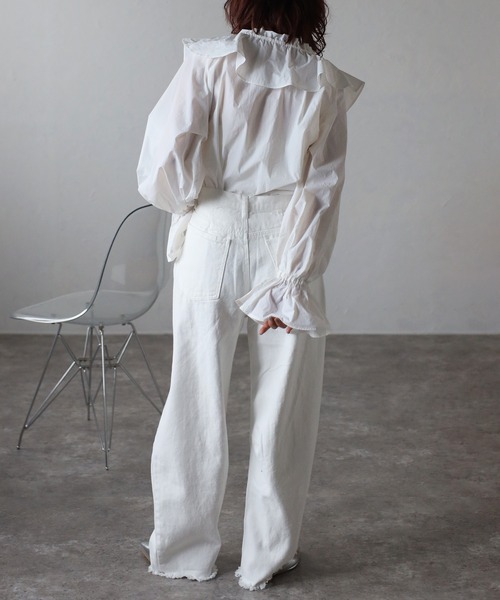 Bonjour Sagan（ボンジュールサガン） ブラウス シャツ ナイロンタフタ