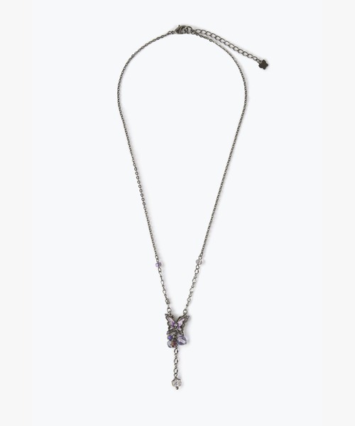 ANNA SUI ネックレス 蝶 バラモチーフ 2点セットネックレス