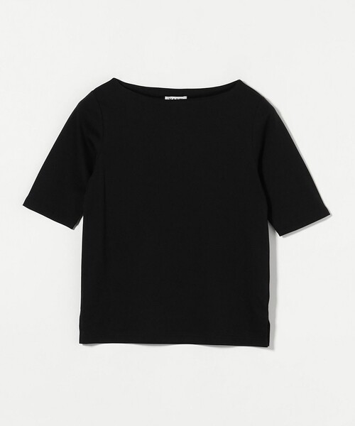 tシャツ 「MARW UNITED ARROWS」5分袖 ボートネック Tシャツ ‐汗ジミ防止‐ レディース MARW UNITED ARROWS＞コンパクト Tシャツ ‐汗ジミ防止‐