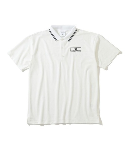 MARK & LONA Pave Polo ブラック　サイズ46（M） MARK&LONA - PAVE POLO / ドライタッチ ワンポイント ポロシャツ