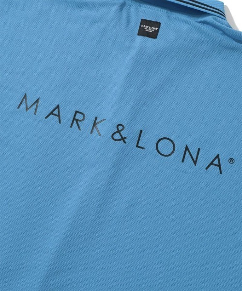MARK & LONA Pave Polo ブラック　サイズ46（M） MARK&LONA - PAVE POLO / ドライタッチ ワンポイント ポロシャツ