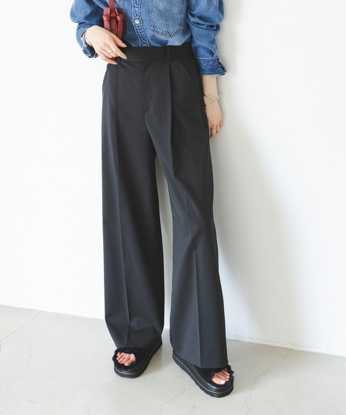 NOBLE スラックス パンツ 「追加」エステルツイルストレッチ