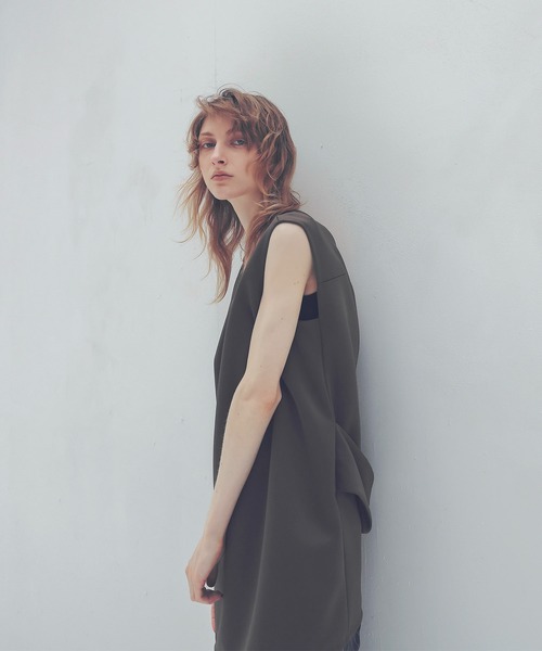 フォクシー　リネン　ブラウス DRESSLAVE ブラウス シャツ boxey line tops(ボクシーリネン