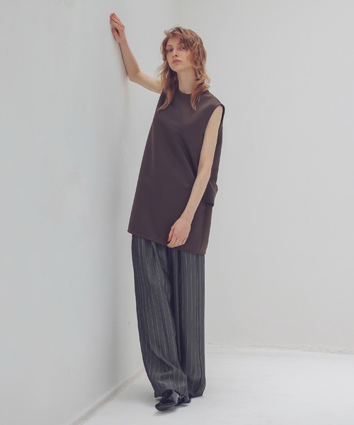 ブラウス シャツ boxey line tops(ボクシーリネントップス) レディース DRESSLAVE ブラウス シャツ boxey line tops(ボクシーリネン