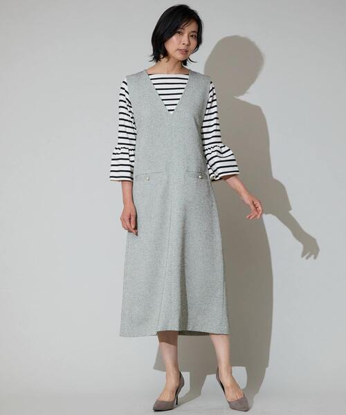 tシャツ ペプラムスリーブカットソー レディース