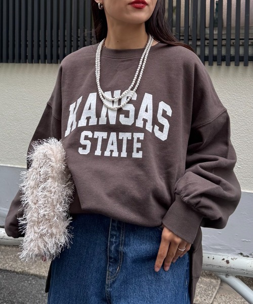 【美品】 ジャーナルスタンダード 製品染めカレッジスリットスウェット セイヒンゾメカレッジスリットスウェット◇（スウェット