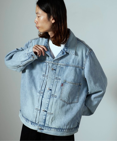 LEVI'S デニム MA-1ジャケット リーバイスのMA-1を配したデニムジャケットが激売れ