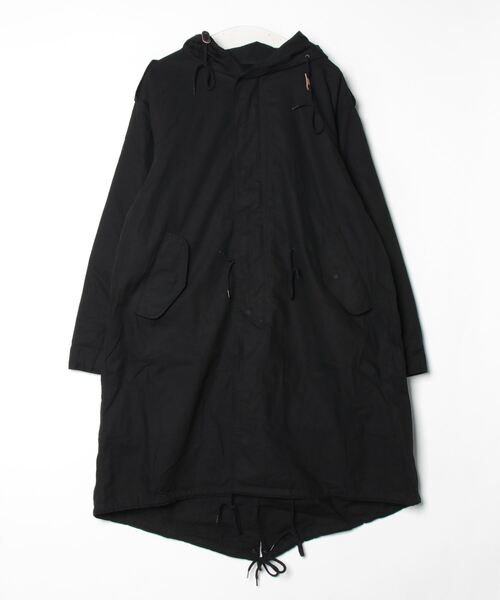 【訳あり特価】ヒューストン　M51 モッズコート　Lサイズ相当　黒 HOUSTON（ヒューストン） HOUSTON M51 モッズコート M-51 パーカー M