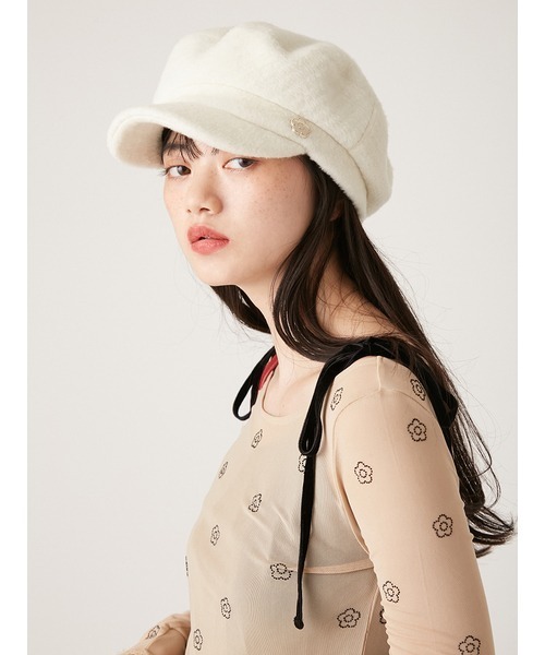 【LILY BROWN×MARY QUANT】デイジーモチーフキャスケット LILY BROWN 帽子 キャスケット 「LILY BROWN×MARY QUANT