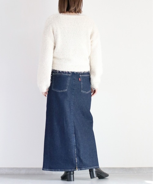cepo（セポ） デニムスカート マルチジップデニムロングスカート「低