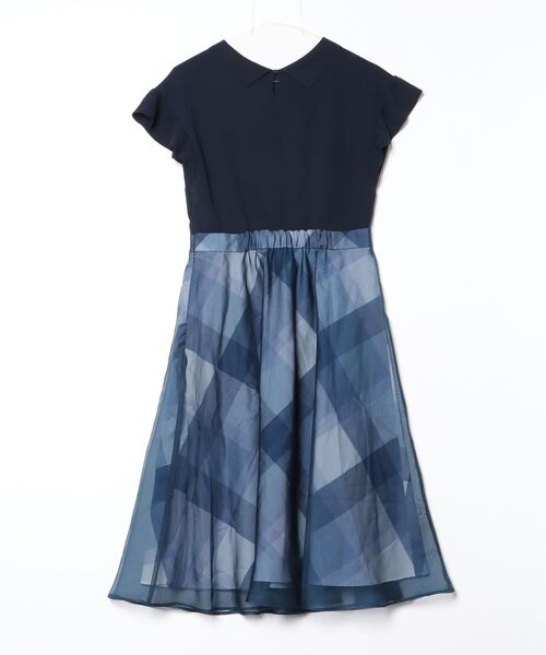 BLUE LABEL CRESTBRIDGE」 ドッキングワンピース 38 ネイビー 