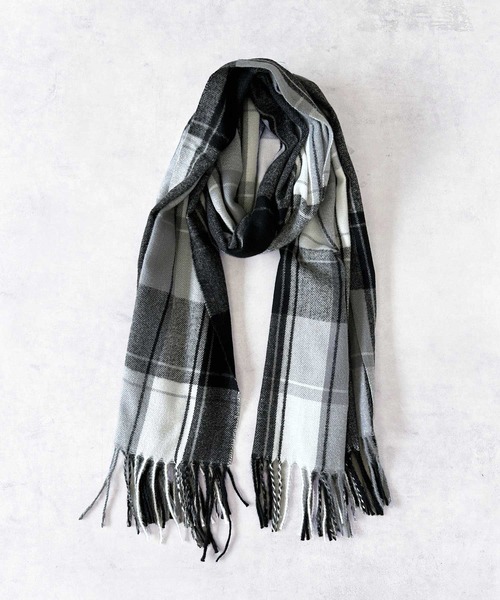 BAYBLO ストール マフラー (KS)チェックストール レディース メンズ
