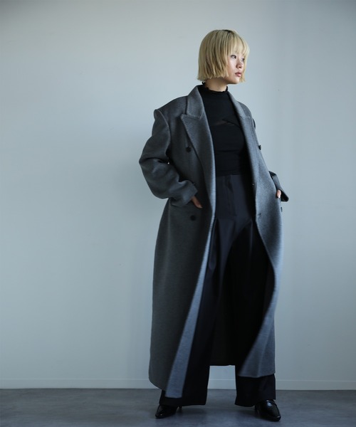 aimoha（アイモハ） コート アウター 「moyo」ダブルブレストウール