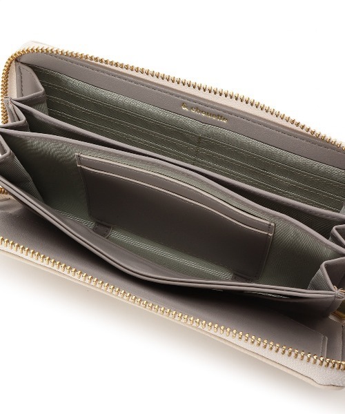 & chouette（アンドシュエット） 財布 バイカラーツイード コイン