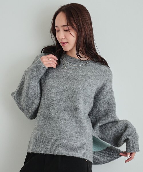 DRESKIP ニット セーター 「S-LL」Wフェイス ふわふわ起毛ニット