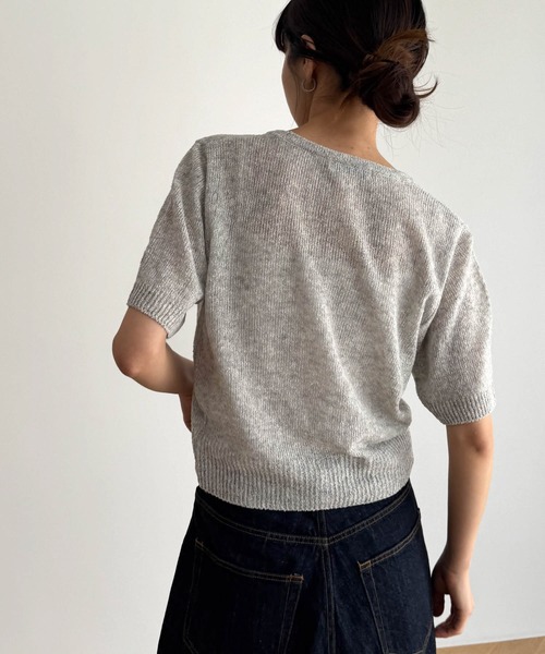 「CANAL JEAN」 ニットカーディガン ONE SIZE サックスブルー レディース CANAL JEAN 「CANAL JEAN」 「El mar」ニットカーディガン ONE