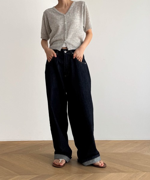 CANAL JEAN 「CANAL JEAN」 ニットカーディガン ONE SIZE ヘザー