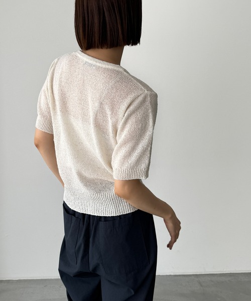 「CANAL JEAN」 「El mar」ニットカーディガン ONE SIZE ヘザーグレー レディース CANAL JEAN 「CANAL JEAN」 「El mar」ニットカーディガン ONE