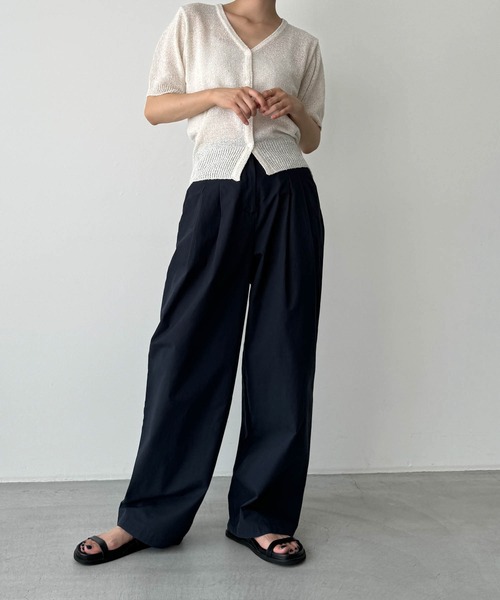 「CANAL JEAN」 ニットカーディガン ONE SIZE サックスブルー レディース CANAL JEAN 「CANAL JEAN」 「El mar」ニットカーディガン ONE