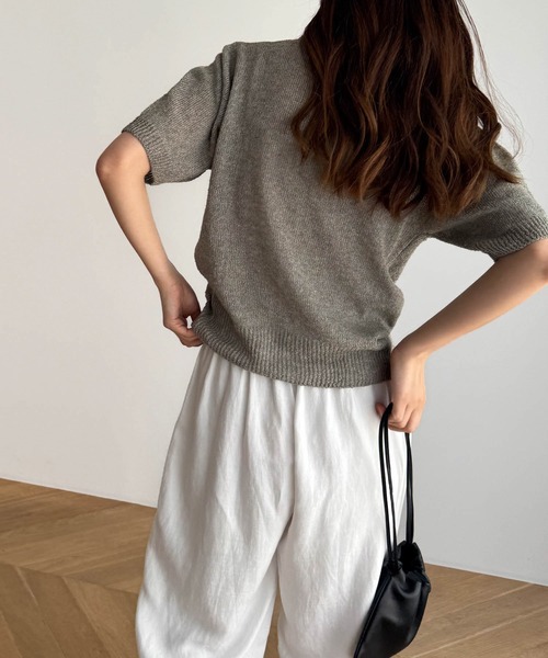 「CANAL JEAN」 ニットカーディガン ONE SIZE サックスブルー レディース CANAL JEAN 「CANAL JEAN」 「El mar」ニットカーディガン ONE